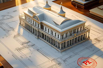 pe stamp architecture drawing engineering drawing floor plan USA city permit