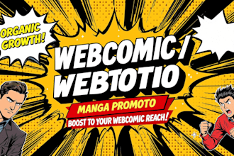 promote your organic webtoon comics manga tapas to increase visibility