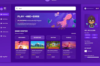 develop a custom nft or crypto gaming website or web game