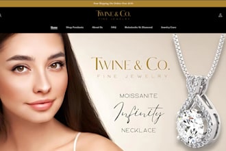 design luxury jewelry shopify store bridal jewelry store jewelry website