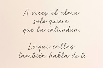 write deep and emotional phrases in spanish for you