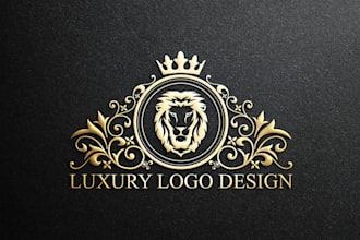 design gold luxury logo
