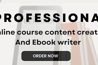 ebook writer create online course content course curriculum creation teachable