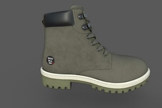 do 3d footwear design, shoe animation and design, 3d shoe