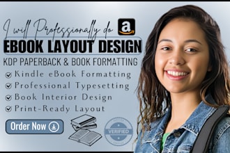 do book fomatting paperback kindle formatting ebook layout for print report PDF