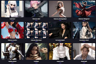 build ai nsfw website, train lora model, ai image generator, and ai saas website