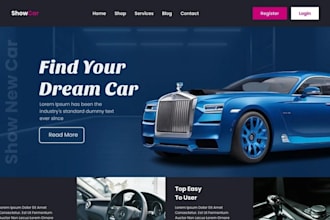design car rental website car dealership website car dealer dealership website