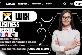 design or redesign wix website, landing page, business website, booking website