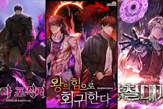 anime manga artist webtoon cover manga illustration shonen manga light novel