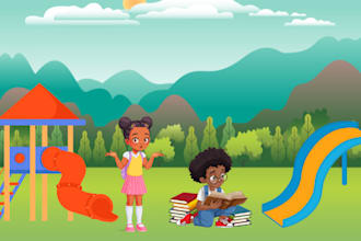 draw african american illustrations for children book