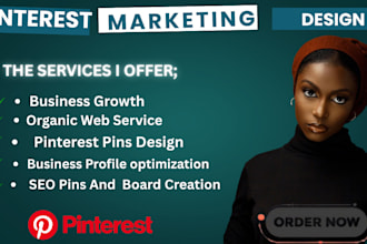 create optimized pins, SEO, post and boards as your pinterest manager