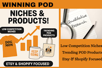 find profitable print on demand niches and winning products for etsy or shopify