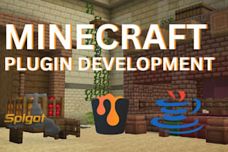 develop custom minecraft plugins paper, spigot, bukkit server features and fixes