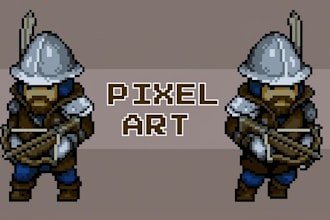 draw pixel art, sprite, pixel art illustration, pixel art animation, game art