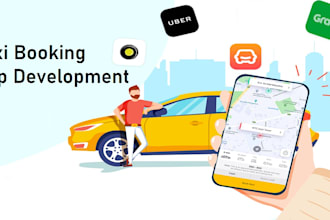 develop ride sharing app, taxi booking app, carpooling app, uber clone app