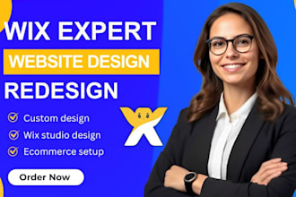 design or redesign wix website or wix ecommerce website