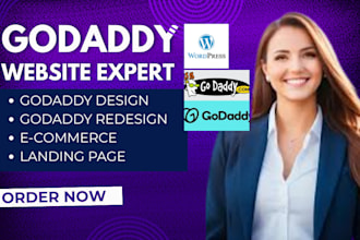 be your godaddy website design, godaddy website redesign godaddy airo expert