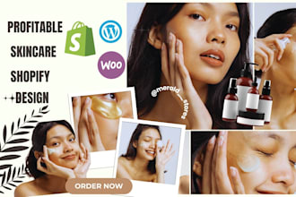 design skincare shopify store skincare website cosmetic ecommerce store