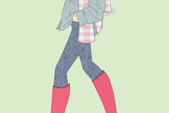 draw a light fashion illustration sketch for you