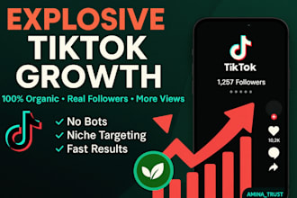 grow your tiktok organically with real followers and engagement