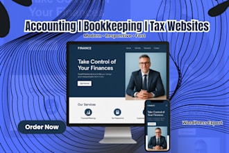 design a professional accounting, bookkeeping and tax website for your business