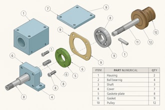 create an interactive product manual cad solid design using solid works composer