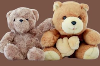 design custom plushie 3d chibi mascot model and plush doll