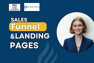 sales funnel clickfunnels landing pages leadpages with kartra podia kajabi