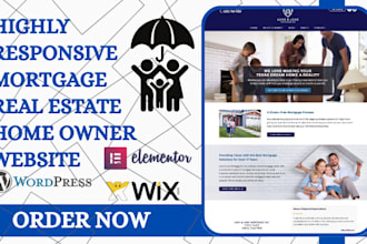 design mortgage webiste home owner loan real estate estate planning website