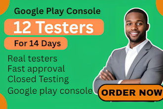 provide 20 app testers for android ios app, closed testing publish on google