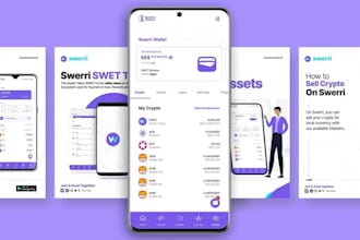 develop crypto wallet app, wallet app, blockchain app, fintech app crypto wallet