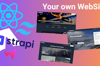 create your own website with astro, react and strapi
