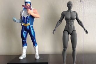 sculpt action figure, articulated figure,bubblehead sculpt stl file for 3d print