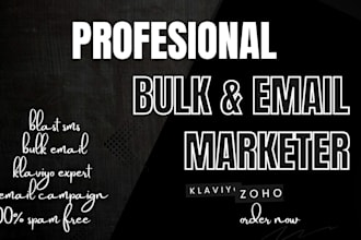 setup klaviyo, blast bulk email marketing, zoho, marketing automation