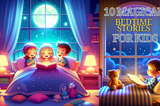 illustrate children storybook bed time story illustrate children bible story