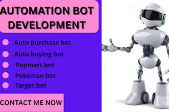 do auto purchase bot, auto buying bot, popmart bot,  pokemon bot, target bot