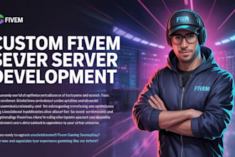 create a custom fivem script, esx script, qbcore script for your fivem server