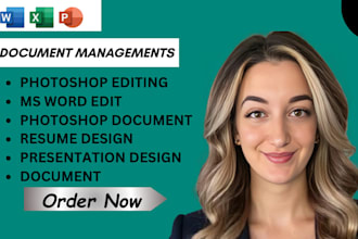 create, edit, format all documents in photoshop and microsoft word document