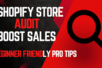 audit your beginner shopify store and suggest promotion strategies