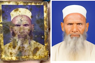 restore old photo professionally and colorize in 30 minutes