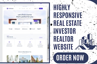 design real estate investor website realtor estate agent broker website