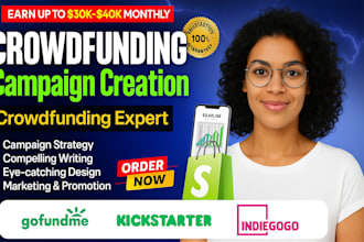 create crowdfunding campaign on indiegogo kickstarter active backer fundraising