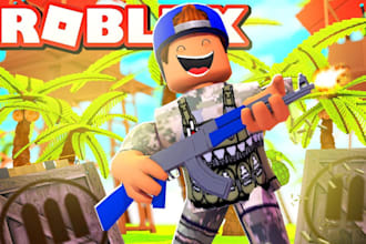 create entire roblox full game, full roblox scripts, gui design, roblox map