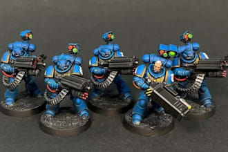 model, print, paint and kitbash 3d character, 3d miniatures, warhammer 40k, dnd