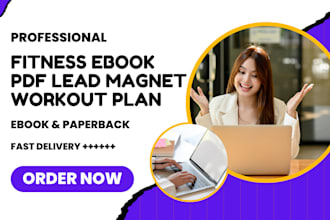 design health fitness ebook, pdf lead magnet, workout plan gym medical ebook pdf