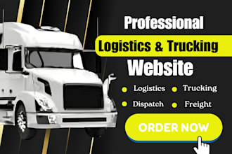 design logistic websites for trucking dispatch freight broker