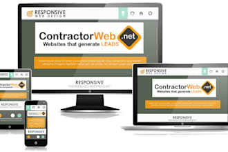 design a construction, remodeling, plumbing, hvac contractor wordpress website