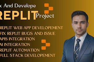 build replit web app integrate api and ai automation fix and debug replit error