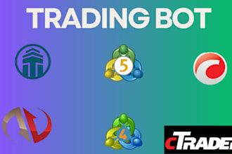 create your strategy on quantower, tradingview, mt4, mt5, ctrader