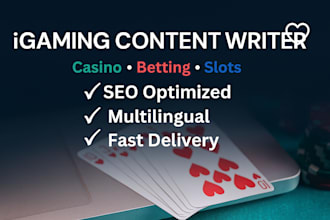 multilingual igaming content writing with expert SEO integration